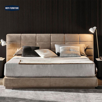 Luxuriöses Queen-Bett Italienisches Luxus-Schlafzimmer-Set Möbel Neueste Designs King-Size-Rahmen Moderne Gepolsterte Betten