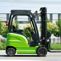 Chariot élévateur électrique à empattement court 2 tonnes, alimenté par batterie, 2000 kg, petit rayon de braquage, manutention en allées étroites