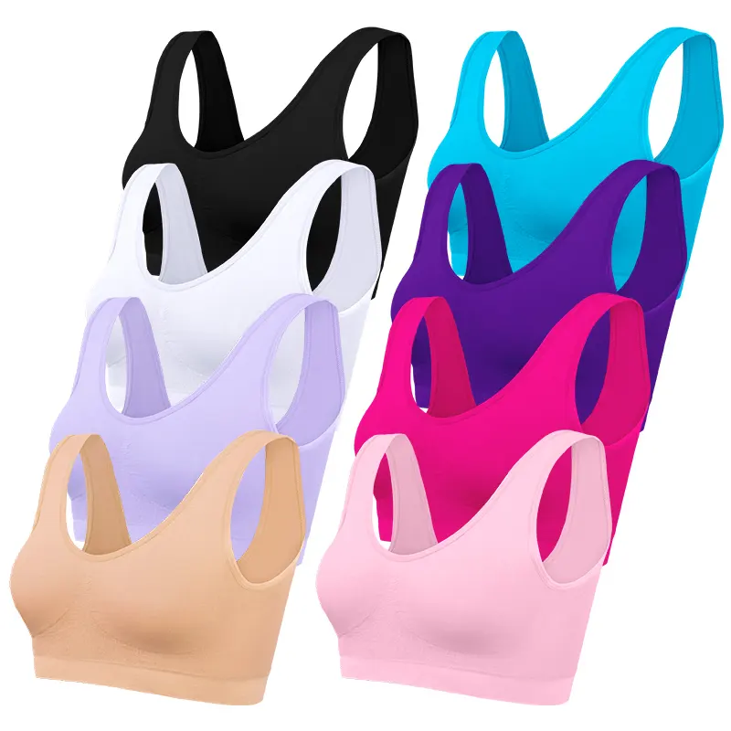 Wholesale High Quality Seamless Bra Ladies Plus Size Sleep Bra Without Pads Top Women Sports Seamless Bra