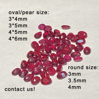RubyWholesale pierres précieuses naturelles guérison Quartz ovale goutte pierre CABS cristal pierres précieuses Cabochon travail manuel bricolage anneau bijoux