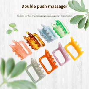Outil de massage corporel en résine à double poussoir pour le dos, la taille et les épaules, idéal pour soulager la fatigue physique - Vente en gros - Product Image 4