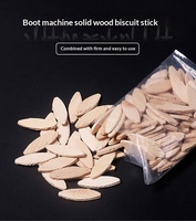 Biscuits de jonction automatiques pour panneaux de bois, pièces de chevilles en bois de hêtre, machine à rainurer pour le bricolage du bois, lot de 100 pièces