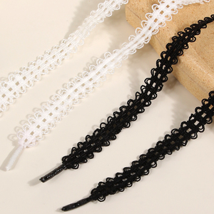 Nouvelles lacets en dentelle à nœud, style ballerine, chaussures d'entraînement allemandes, baskets décontractées polyvalentes avec cordon, 1 paire - Product Image 1