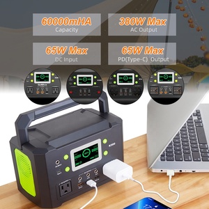 Vente en gros <span class=keywords><strong>300W</strong></span> Centrale <span class=keywords><strong>solaire</strong></span> portable Batterie au lithium-ion AC <span class=keywords><strong>Panneau</strong></span> <span class=keywords><strong>solaire</strong></span> pliable 60W <span class=keywords><strong>Kit</strong></span> pour chargement de <span class=keywords><strong>camping</strong></span> en plein air - Product Image 3