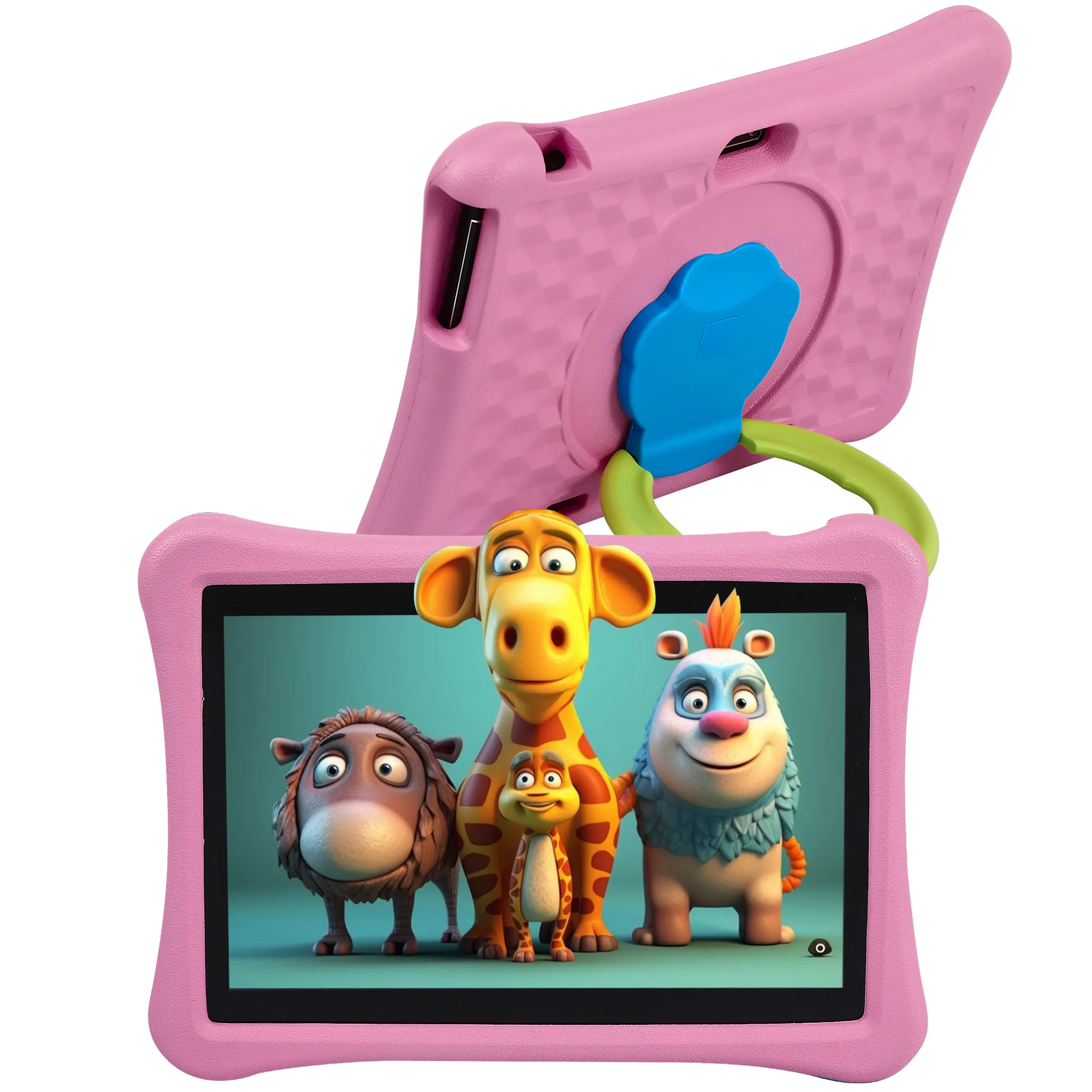 Çocuk ebeveyn kontrolü için 10 inç Android çocuk Tablet 4 GB ROM 64 GB depolama Tablet Pc EVA darbeye dayanıklı durumda