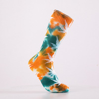 Tye Die Weed Chaussettes Crew FOB Référence Prix: Obtenir le Dernier Prix Chaussettes de Sport