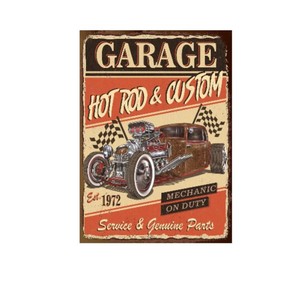 Panneau Métallique Rétro Vintage, Plaque Décorative Murale pour Bar et Garage, Affiche Murale Style Route Routière, Décoration Artisanale - Product Image 4