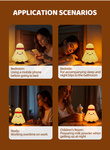 Lampada da Scrivania <span class=keywords><strong>LED</strong></span> per Bambini a Forma di Racchetta da Badminton, Controllo Touch, Luce Calda, 3 Livelli di Luminosità, Ricaricabile USB, Protezione Occhi, da Comodino - Product Image 5