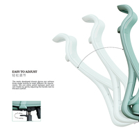 Chaises de bureau de réception pivotantes et réglables Chaise en maille à dossier moulé monobloc confortable Chaise de bureau à cadre coloré à dossier haut