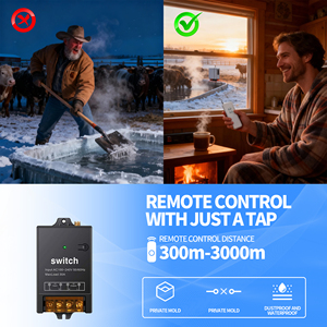 GLC 3000m Uzun Menzilli RF Kablosuz Anahtar 120v Uzaktan Kumandalı Açma Kapama AC 30A Röle 220v 30A Maksimum Akım Uzaktan Kumandalı Anahtar - Product Image 2