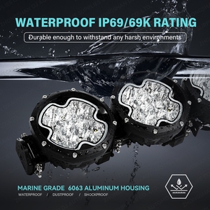 Barra de Luces LED Amarilla Súper Brillante de 32 Pulgadas, Barra de Luces de Conducción Modular Enlazable para Automóvil, Barra de Luces para Parachoques Todoterreno <span class=keywords><strong>4X4</strong></span> - Product Image 5