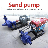 Pompa Hisap Pasir Sentrifugal Kelautan Tugas Berat, Pompa Pengerukan Terpasang di Kapal, Besi Paduan Krom Tinggi 7.5 HP Anti Ledakan OEM untuk