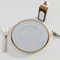 Assiette de présentation ronde décorative de 13 pouces en plastique PS transparent avec contour doré pour mariage et événements