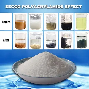 Múltiples tipos de poliacrilamida aniónica catiónica CPAM APAM polvo floculat productos químicos para el tratamiento de aguas residuales de plástico