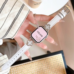 <span class=keywords><strong>Precio</strong></span> al por mayor de lujo de cuero genuino correas de reloj Correa brazalete trébol pulsera para <span class=keywords><strong>Apple</strong></span> <span class=keywords><strong>Watch</strong></span> Serie 9 8 <span class=keywords><strong>7</strong></span> 6 - Product Image 2