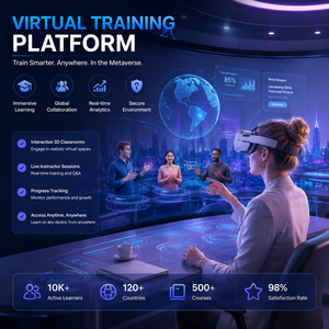 Desarrollo de Plataforma de Entrenamiento Virtual para Simulaciones de Aprendizaje Inmersivo en Realidad Aumentada y Realidad Virtual, Educación de Empleados y Evaluación de Habilidades - Product Image 1