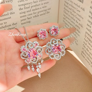 Al Por Mayor, Plata 925, Brillante, Moisanita, Sultanita, Conjunto de Joyas, Boda, Aniversario, Uso Diario, Regalo para Mujeres - Product Image 1