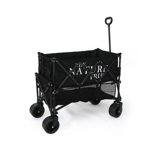 Chariot de rangement extérieur pliable personnalisé en usine, portable, avec sangle en tissu Oxford PP en fer et poignée télescopique - Product Image 4