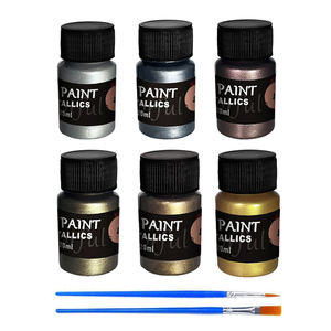Juego de Pintura Acrílica Metálica Personalizada <span class=keywords><strong>para</strong></span> Artistas y <span class=keywords><strong>Principiantes</strong></span> <span class=keywords><strong>para</strong></span> <span class=keywords><strong>Pintar</strong></span> Rocas, Lienzos, Madera, <span class=keywords><strong>Tela</strong></span>, Vidrio, Papel y Varios Materiales - Product Image 2