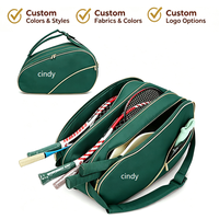 Sac de sport extérieur grande capacité personnalisé pour 6 raquettes de badminton, sac à dos de tennis portable et étanche, sac de raquette de pickleball