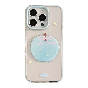 Adatto per IPhone17 cassa del telefono 16promax pittura a olio tridimensionale blu mela 13 <span class=keywords><strong>trasparente</strong></span> 11 piccola copertina morbida fresca 14 - Product Image 6