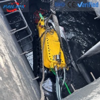 Robot Pengeruk Bawah Air Beroda Karet Kelas Industri dengan Kontrol Jarak Jauh dan Layar untuk Saluran Pembuangan Kota