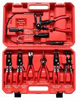 TEBAK – Kit de pinces à collier de serrage rouges en acier à haute teneur en carbone, 9 pièces, pour l'entretien des conduites d'eau de voiture – Vente chaude, haute qualité