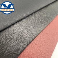 2025 PVC Faux Leather 100% Polyester Sofa Fabric Embossed Roll Car Upholstery Leather China Rexine Leather for Sofa