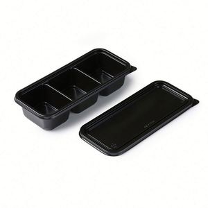 Conteneur alimentaire jetable écologique biodégradable pour emporter, boîte à lunch pour pique-nique, fête ou collation - Product Image 4