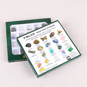 Juego de cristales curativos <span class=keywords><strong>para</strong></span> <span class=keywords><strong>principiantes</strong></span>, colección de espécimen de meditación, 20 piezas naturales, amor, piedras preciosas, arte popular, 5 cajas, joyería JSY - Product Image 2