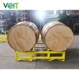 رفوف أسطوانة نبيذ مطلية بالمسحوق من الفولاذ المعدني لـ 59 جالونًا - Product Image 4