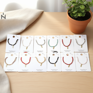 Braccialetto Elastico in Cristallo con Figura a Otto, Pulsera da 3cm, Bracciali alla Moda con Perline - Product Image 2