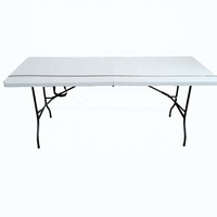 Table pliante d'extérieur en plastique de 8 pieds, moulée par soufflage, à vendre
