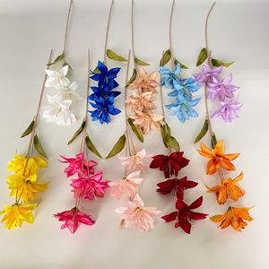 <b>Artificial</b> Lily <b>Bouquet</b> Silk Flower High Simulation Wedding Home Decor Reusable CN-09 - Product Image 2