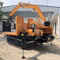 Trasportatore di Legname per Macchinari Forestali con Motore Diesel, Caricatore Cingolato 3t 5t 6t 8t, Mini Dumper Cingolato