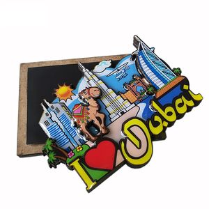 Usine en gros OEM <span class=keywords><strong>New</strong></span> <span class=keywords><strong>York</strong></span> Australie Souvenir touristique brillant feuille flocon résine Art réfrigérateur aimant époxy feuille aimants en bois - Product Image 5