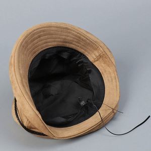 2025 New Arrival Women Slouch Style Suede Bucket <b>Hat</b> Fashion Trendy Vintage Autumn Winter Casual Fishermen <b>Hat</b> - Product Image 4
