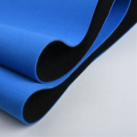 Tissu synthétique PU épais double face en cuir de couleur 300 suédé pour les chaussures de costume, les bagages, les vêtements et les canapés.