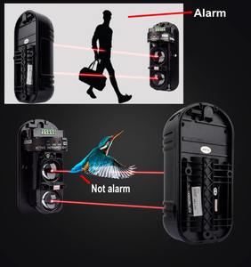 Su geçirmez 2-kirişler kızılötesi hareket dedektörü Alarm açık çift kirişler sensör fotoelektrik kızılötesi kirişler bariyer sensör dedektörü - Product Image 4