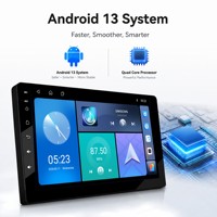 20% de réduction sur l'autoradio Android 13 de 10 pouces, 2 Go de RAM, 32 Go de stockage, écran tactile RK3562 avec navigation GPS et entrée caméra AHD
