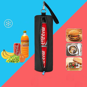 Borse termiche cilindriche Oxford personalizzate per frutta Kola Beer Can Drinks borsa per il trasporto borsa termica borsa termica morbida portatile - Product Image 4