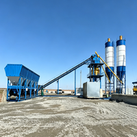 120 Cbm/jam HZS120 Stasiun Pencampur Beton Listrik Kapasitas Besar Merek Hongxing dengan Gearbox dan Pompa Harga