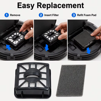 Filtre HEPA à charbon actif OEM conçu pour les robots aspirateurs Shark IQ R101AE RV1000S UR1000SR UR1005AE AV911S – Vente en gros usine
