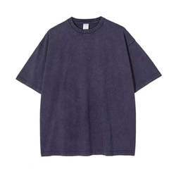 2023 Custom Vintage Snow Washed <b>T</b>-<b>shirts</b> 200gsm <b>Plain</b> Blank <b>Oversize</b> Men's <b>t</b> <b>Shirt</b> Wholesale - Product Image 2