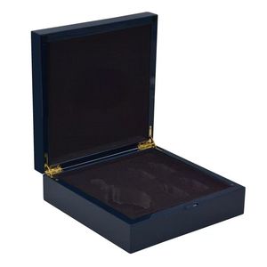 Caja de Perfume Rectangular de Alta Gama Personalizada, Hecha a Mano con Corte Láser, con Tapa con Bisagras, Acabado Azul Mate, Madera MDF, para Regalo y Artesanía, Venta al Por Mayor - Product Image 5