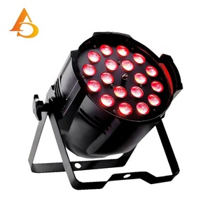 Foco LED Par para Escenario con Zoom de 10 a 45 Grados, 18 LEDs RGBW RGBWA UV, Controlado, Tipo Can, para Iluminación Ascendente - Product Image 2