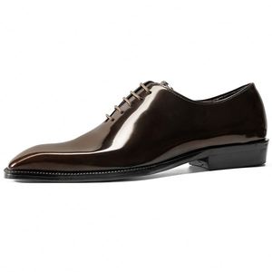 Nuevo Modelo 2025, Zapatos de Cuero Grabados con Punta Cuadrada para Hombre de Alta Gama, Zapatos Oxford Formales de Negocios con Función de Aumento de Altura, Otoño - Product Image 4
