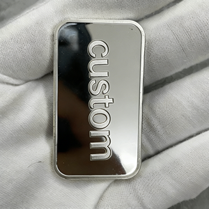 Fabrikant Groothandel Niet-magnetische 5 oz Geëmbosseerde Metalen Zilveren Staaf Aanvaardt Aangepaste Legering Bullion Staaf - Product Image 6