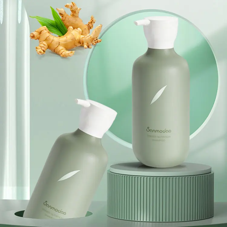 Vendita calda produzione all'ingrosso Shampoo allo zenzero con etichetta privata del cuoio capelluto per capelli