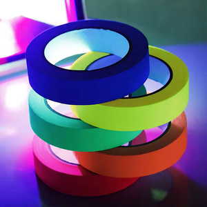 6 rouleaux/lot de ruban fluorescent réactif aux UV, ruban adhésif néon lumineux à haute luminosité - Product Image 5